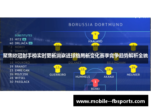聚焦欧冠射手榜实时更新洞察进球格局新变化赛季竞争趋势解析全貌 聚焦欧冠射手榜实时更新洞察进球格局新变化赛季竞争趋势解析全貌